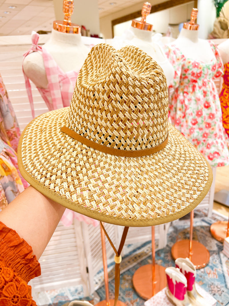 Kloi Adjustable Tan Straw Hat 