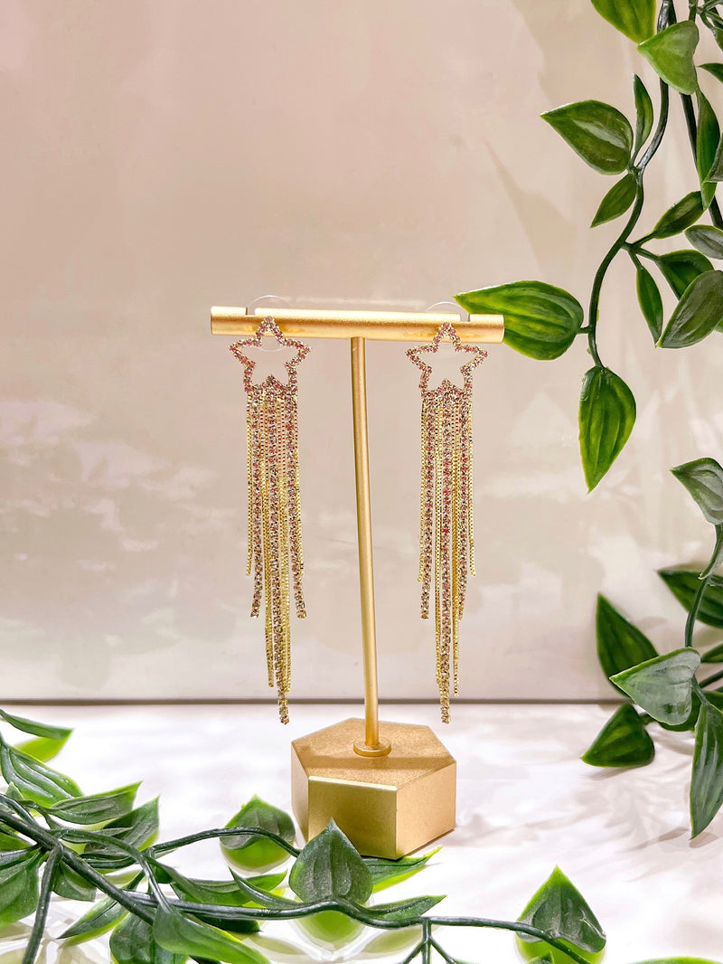 Madonna Star Fringe Earring
