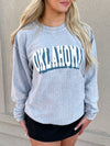 Oklahoma Corded Sweatshirt - Light Blue