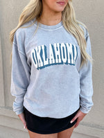 Oklahoma Corded Sweatshirt - Light Blue
