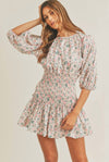 Afia Floral Eyelet Dress