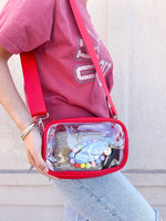 Clear Red Purse