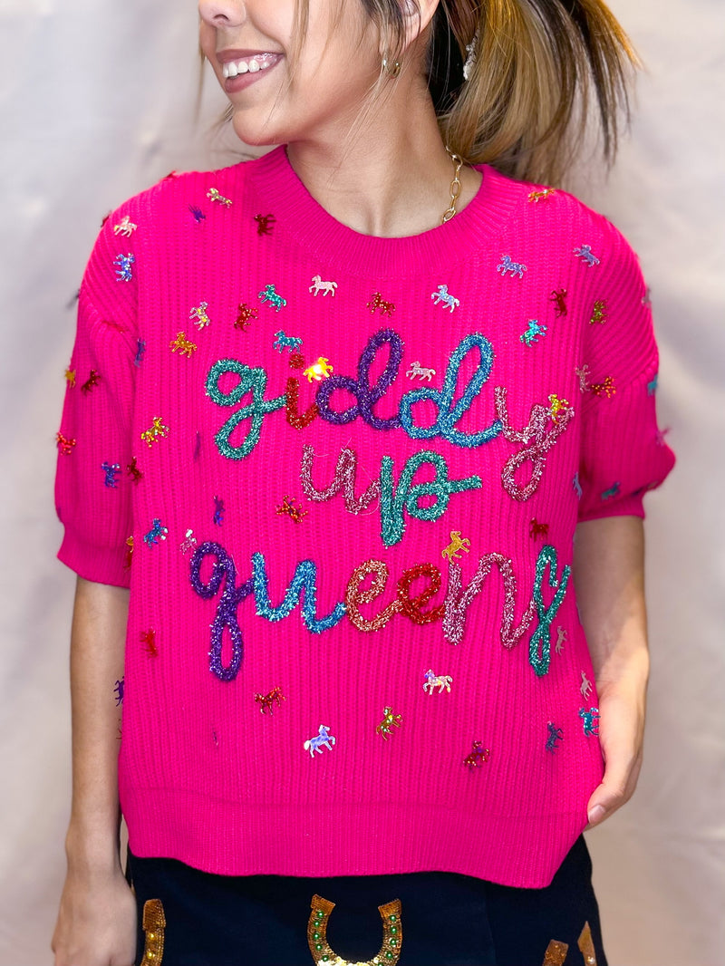 [Queen of Sparkles] Giddy Up Queens Sweater