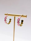 pink Smiley Face Earring 