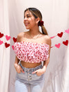 Amore Ruffle Heart Tulle Top