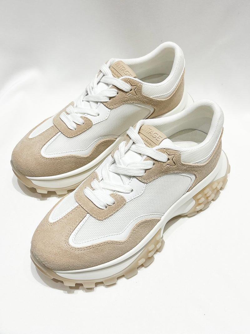 Accelerate Chunky Sneaker - Taupe