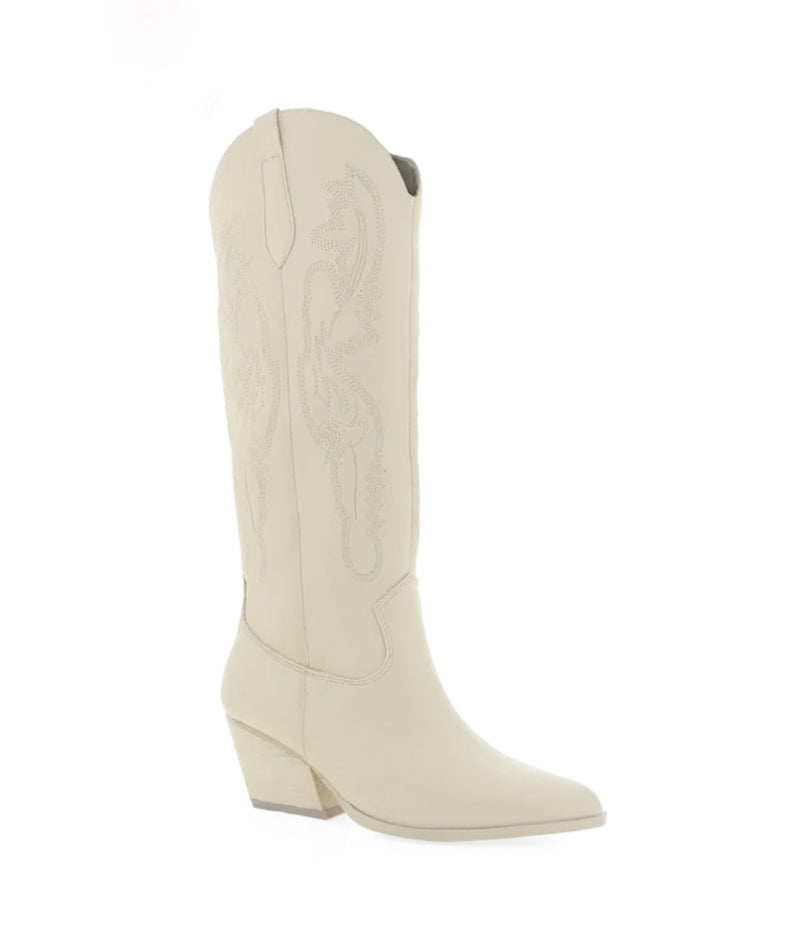 Zeina Tall Boot - Bone