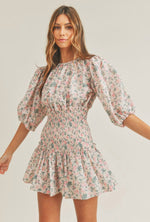 Afia Floral Eyelet Dress