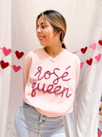 [Queen of Sparkles] Rosé Queen Sweater