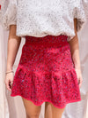 Queen of Sparkle Red Rhinestone Skirt