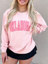 Pink Oklahoma Corded Sweatshirt