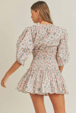 Afia Floral Eyelet Dress