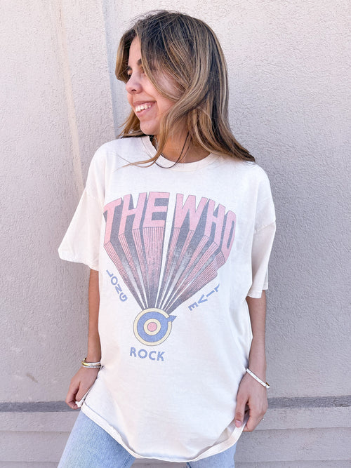 The Who Pink Distressed Tee