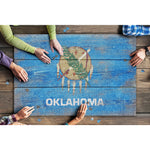 1000 Piece Puzzle - Rustic Oklahoma State Flag