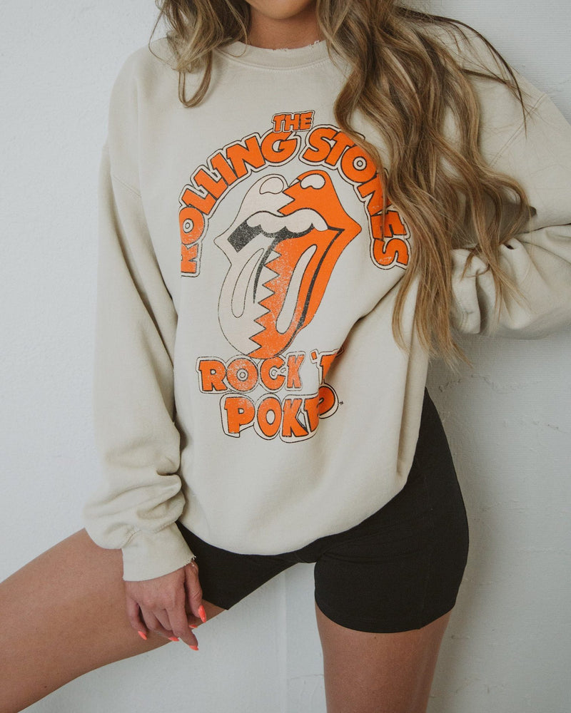 Thrifted Rolling Stones Rock’Em Pokes Sweatshirt